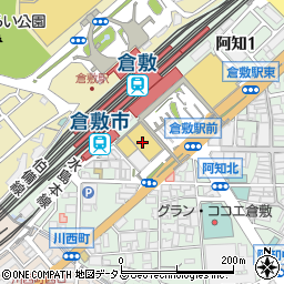 九州魂 倉敷駅前店周辺の地図