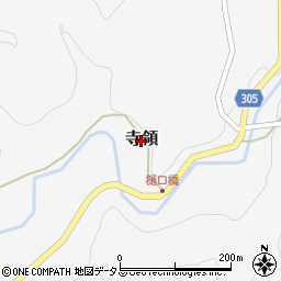 広島県安芸太田町（山県郡）寺領周辺の地図