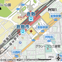 ウエルシア倉敷駅前店周辺の地図