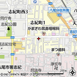 ヘアーモード　志紀店周辺の地図