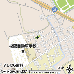 松ヶ島町大溝公園周辺の地図