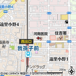 サニーライフ大阪住吉周辺の地図