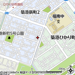 ラ・セーヌ築港新町周辺の地図