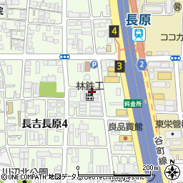 鶴兆　本店周辺の地図