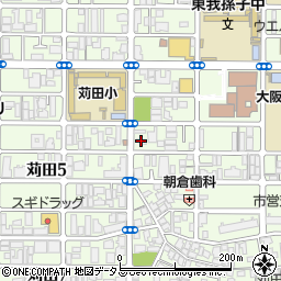 大阪府大阪市住吉区苅田周辺の地図