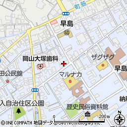 備南ガス株式会社　早島営業所周辺の地図