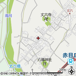 三重県名張市赤目町丈六589周辺の地図