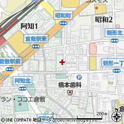 タイムズ倉敷阿知２丁目駐車場周辺の地図