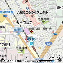 ココカラファイン志紀駅前店周辺の地図