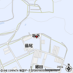 愛知県田原市小塩津町坂下周辺の地図