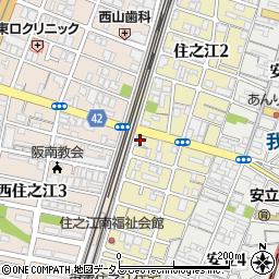 セブンイレブン大阪住之江３丁目店周辺の地図
