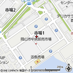 岡山県岡山市南区市場周辺の地図
