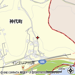 岡山県井原市神代町186周辺の地図