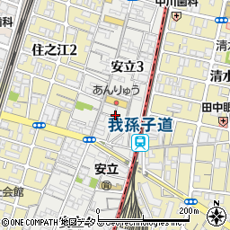 アザレ大阪販社周辺の地図