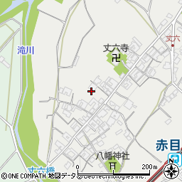 三重県名張市赤目町丈六585周辺の地図
