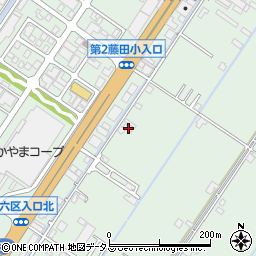 岡山県岡山市南区藤田2016周辺の地図