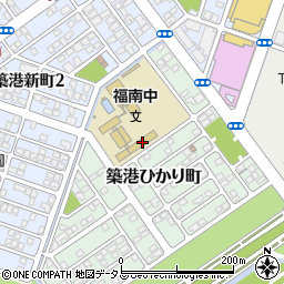 岡山市立福南中学校周辺の地図