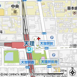 天理駅前周辺の地図