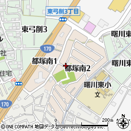 大阪府八尾市都塚南周辺の地図