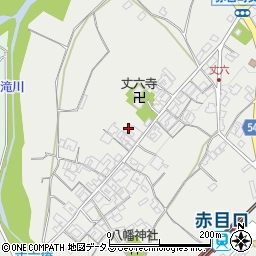 三重県名張市赤目町丈六583周辺の地図