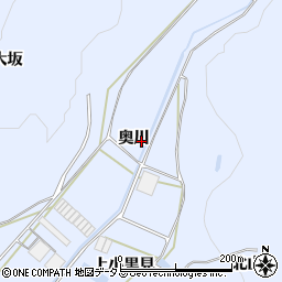 愛知県田原市和地町奥川周辺の地図