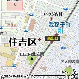 大阪シティ信用金庫我孫子支店周辺の地図