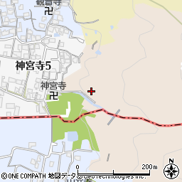 大阪府八尾市神宮寺周辺の地図
