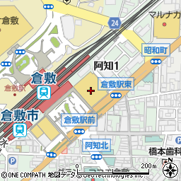 天満屋倉敷店周辺の地図