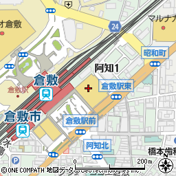 株式会社天満屋　倉敷店５階商品券周辺の地図