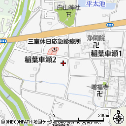 奈良県斑鳩町（生駒郡）稲葉車瀬周辺の地図