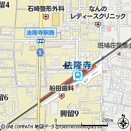 リパーク法隆寺駅前駐車場周辺の地図