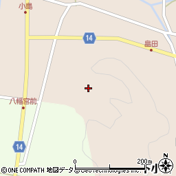 山口県萩市下小川1044周辺の地図