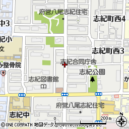 大阪府八尾市志紀町西周辺の地図
