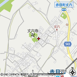三重県名張市赤目町丈六530周辺の地図
