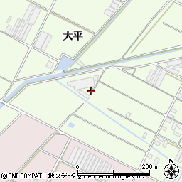 愛知県田原市西山町大平周辺の地図