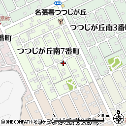 三重県名張市つつじが丘南７番町周辺の地図