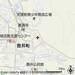 奈良県天理市豊井町周辺の地図
