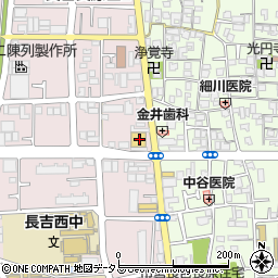 ウエルシア薬局平野長吉長原店周辺の地図