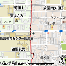 東芝ストアー　大阪テレビ周辺の地図