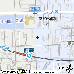 奈良県天理市前栽町128周辺の地図