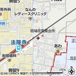 akippa 法隆寺駅南駐車場モータープール周辺の地図