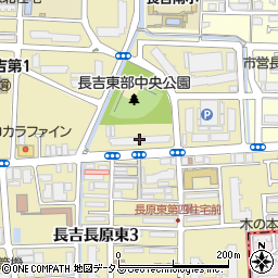 大阪市営長吉長原東住宅１２号館周辺の地図