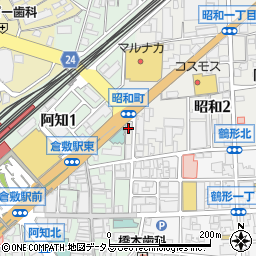 ハピスタ　倉敷駅前店周辺の地図