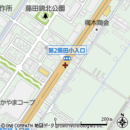藤田第二小学校沖周辺の地図