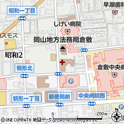 岡山家庭裁判所倉敷支部周辺の地図