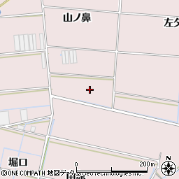 愛知県田原市堀切町西原周辺の地図