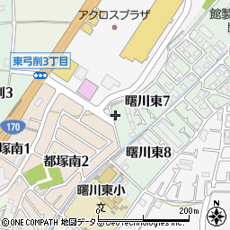 大阪府八尾市曙川東7丁目54周辺の地図