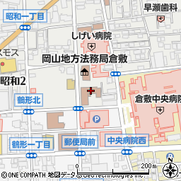 倉敷簡易裁判所周辺の地図