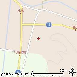 山口県萩市下小川1033周辺の地図