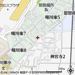 大阪府八尾市曙川東8丁目12周辺の地図